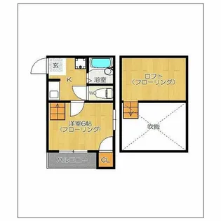 エターナル美野島【102号室】の間取り