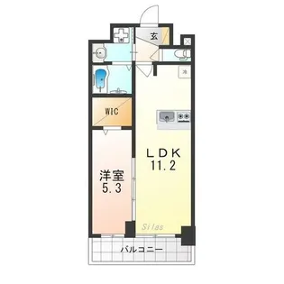 プレデコート西京極【3階】の間取り