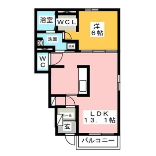 ラ ルーチェ【1階】の間取り