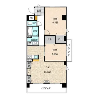 BREEZE BELL【301号室】の間取り