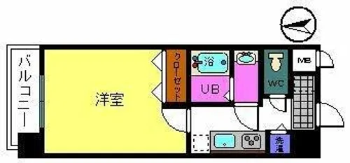 アスティオン三国ヶ丘【702号室】の間取り