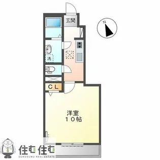アビタシオン寺部Ⅱ【102号室】の間取り