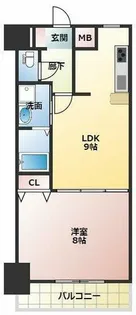 メゾン・デ・ノムラ島之内【8階】の間取り