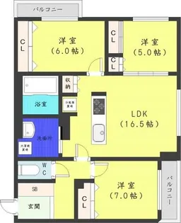 S-RESIDENCE神宮前【2階】の間取り