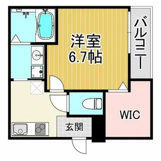 フジパレス甲東園Ⅱ番館【1階】の間取り