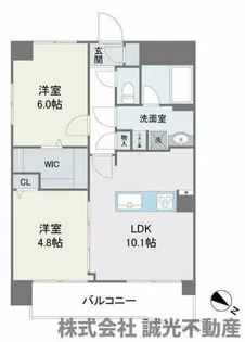アビターレ大宮【401号室】の間取り