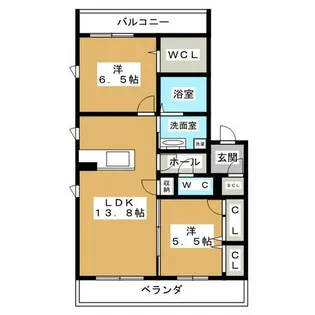 システィナ【3階】の間取り