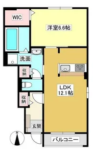 ラ・ポルト【1階】の間取り