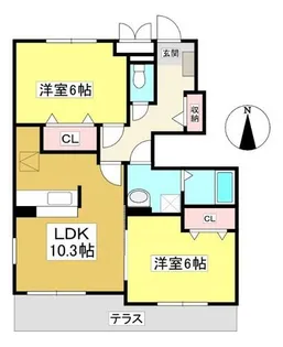 スイートベリー【1階】の間取り