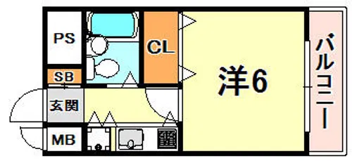 ロマネスク甲南【2階】の間取り