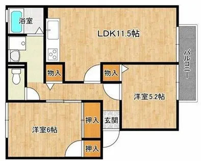 セントレージュ【102号室】の間取り