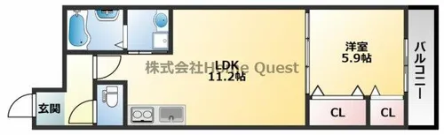 フジパレス教興寺三丁目Ⅱ【1階】の間取り