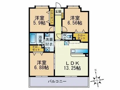 LEGEND小笹【2階】の間取り