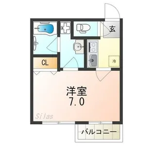 attrice太秦【4階】の間取り