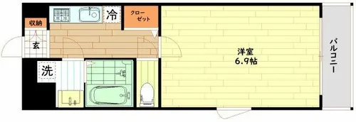 リエトコート福島【1階】の間取り