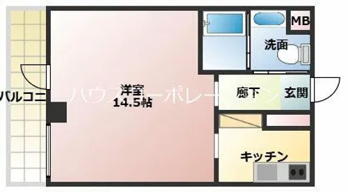 コータース武庫之荘【4階】の間取り