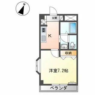 フローレンス大黒【2階】の間取り