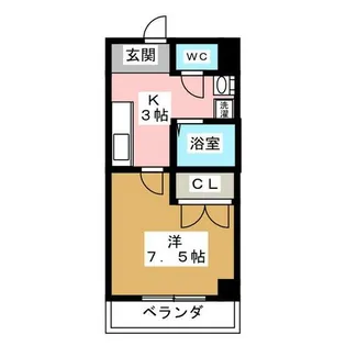 P・Yマンション【4階】の間取り