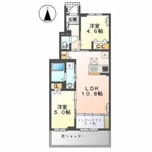 北方町中島字東郷新築AP【1階】の間取り