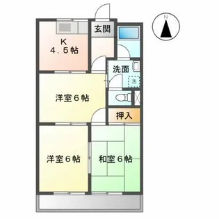 グリーンスクウェアG【2階】の間取り