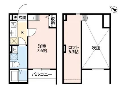 Sansovino(サンソヴィーノ)【2階】の間取り