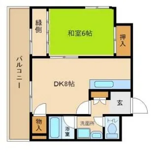 グランドハイツ【603号室】の間取り