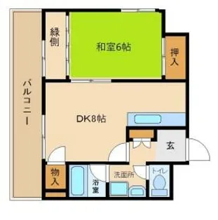 グランドハイツ【603号室】の間取り