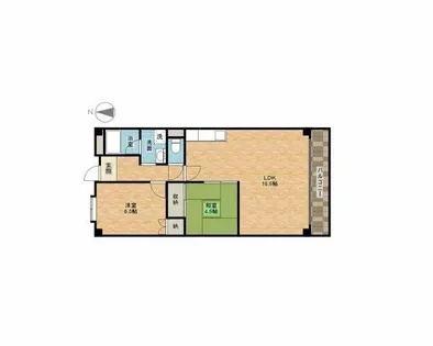 グレイス茨木【2階】の間取り