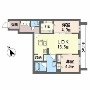 LINDEN PLACE【1階】の間取り