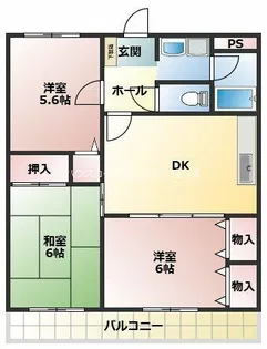 サンライフ立花【3階】の間取り