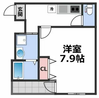 フジパレス俊徳道Ⅲ番館【205号室】の間取り