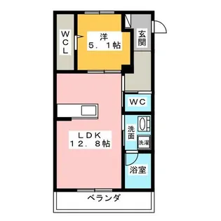ベリッシモ【1階】の間取り