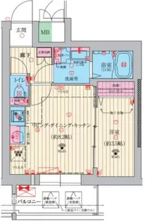 ファーストフィオーレ京都コーヴォ【8階】の間取り