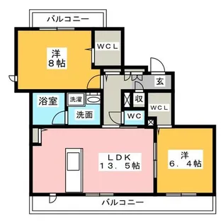 パルコレータ【2階】の間取り