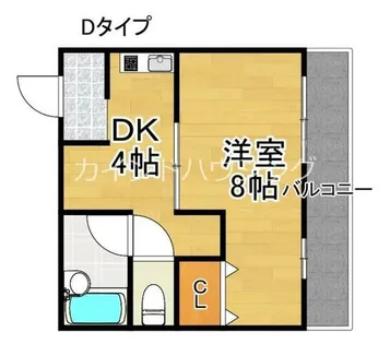 JJBASE西加賀屋【4階】の間取り