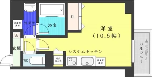 バロンドール【6階】の間取り