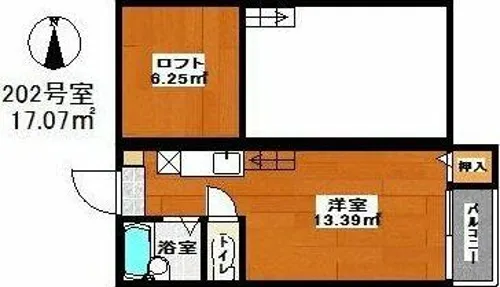 ハーバーヒルズI【2階】の間取り