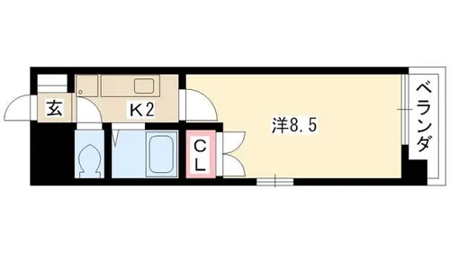 丸の内USビル【803号室】の間取り