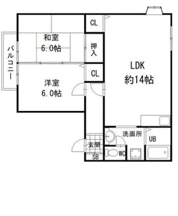 リバーランドジョイA棟【2階】の間取り