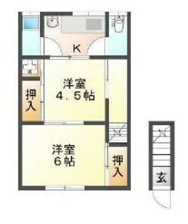 ルミナス土山【10号室】の間取り
