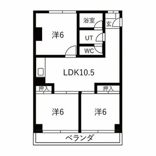 浅井レジデンス【5階】の間取り