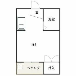 J2ビル【4C号室】の間取り