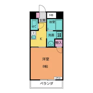 アーリエス原【4階】の間取り