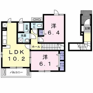 アルトピアーノ一色【2階】の間取り