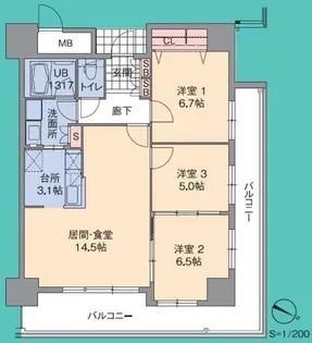 福岡県福岡市東区香椎照葉4丁目【マンション】の間取り