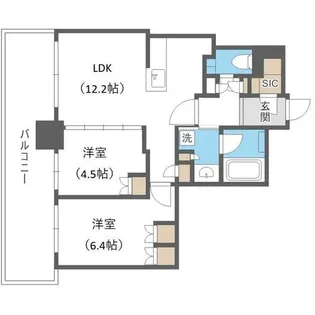 ザ・札幌タワーズ イーストタワー【26階】の間取り