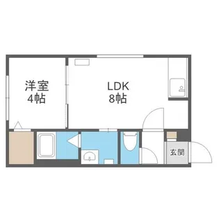 ラフィーネ発寒南【2階】の間取り