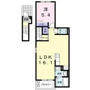 カルム笠寺【202号室】の間取り