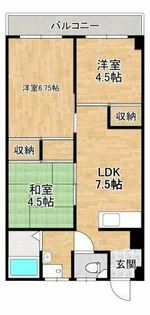 高塚増田ハイツ【405号室】の間取り