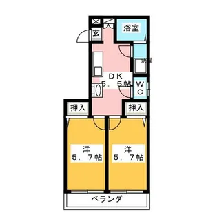 グリーンヒルズ【2階】の間取り